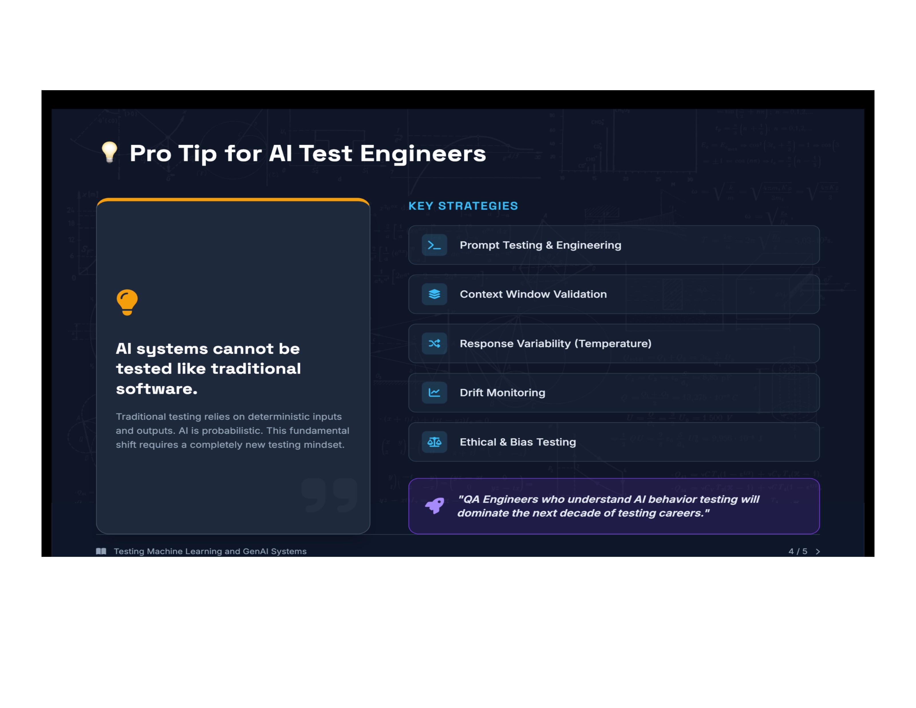 Pro tips and key strategies for AI test engineers